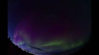 ユーコンPelly Crossingオーロラ撮影 2夜目