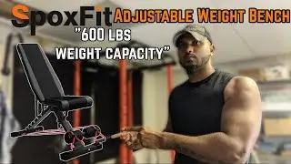 SpoxFit Регулируемая силовая скамья | Идеальная силовая скамья для тренировок |