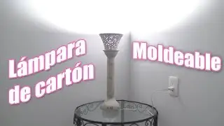 LÁMPARA  DE CARTÓN. CARDBOARD LAMP