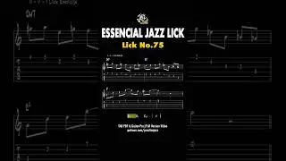 75th Jazz Guitar Lick You Need to Practice #JazzGuitar #GuitarLick #jazzsolo