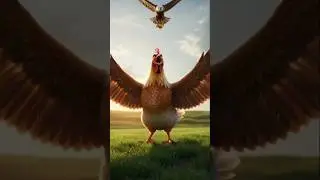 The poor chick was taken by an eagle, but his brave mother saved him