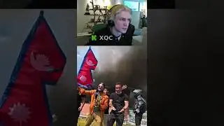 xQc Reacts to Nepal Parliament Building Being Burnt Down 🇳🇵 #xqc