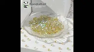 Preciosa&reg; Crystal Beads, Czech Crystal, Bicone , 80250 20000 Acid Yellow AB #jewelry