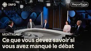 Le d&eacute;bat des candidats &agrave; la mairie de Montr&eacute;al r&eacute;sum&eacute; | &Eacute;lections municipales Qu&eacute;bec 2025