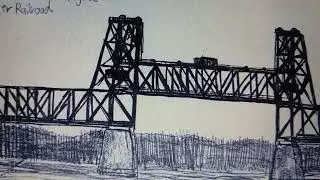 Meridian  & Bigbee River Railroad Vertical Lift Bridge  Naheola,  Alabama