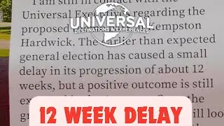 Universal Studios UK:  Delays Confirmed & Wixams Station Update