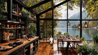 Relaxing Forest View Jazz & Nature Sounds | Focus & Study Music for Productivity