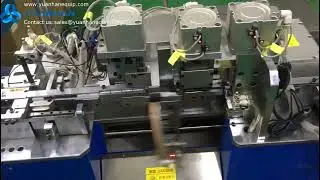 Fully automatic flat ribbon cable crimping and housing connector assembly machine - Yuanhan