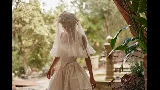 RUFFLED PLEATED VEIL