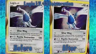 Restoring Lugia LV.43 | Legendary Pok&eacute;mon Card Cleaning & Transformation