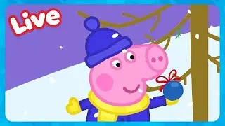 🔴 LIVE! CHRISTMAS With George Pig 🎅🏻 Winter Holiday Fun 🎄 Peppa Pig FULL EPISODES | Kids Cartoons