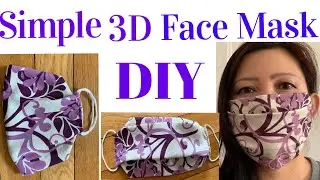( # 16 ) How To DIY 3D Face Mask-No Sewing Machine-Easy( please share) Breathable- Easy Tutorial.
