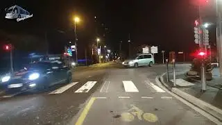 Bus 208b retour au dépôt de nuit