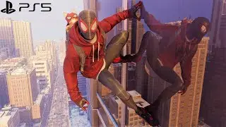 Spider-Man Miles Morales PS5 - Bodega Cat Suit Free Roam Gameplay (4K 60FPS Performance RT)
