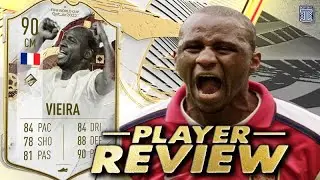 90 WORLD CUP ICON VIEIRA SBC PLAYER REVIEW! META - FIFA 23 ULTIMATE TEAM