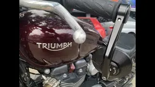 FENRIR CNC Cafe Racer Motorcycle Bar end Mirror IN Triumph Bonneville Bobber 801-0378