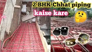 Electracl pipe fitting in slab piping full details || 2bhk chhat piping kaise kare || SP Electric ||