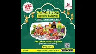 Get a 30% discount on British marketplace during Ramadan Grocery offer.