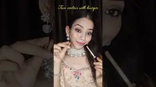 Face contour with hairpin hack#shortsfeed#youtubeshorts#hack#contourhack#beautiesbuzz