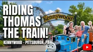 Riding The Thomas The Train - Kennywood Amusement Park - Pittsburgh, Pennsylvania