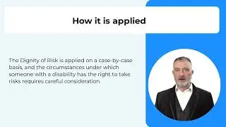 An explanation of the dignity of risk for people with a disability