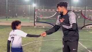 حمزاوي في آخر تمرينة مع كابتن باسم قبل السفر ❤️