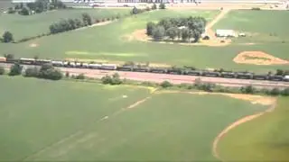 Flying Over CSX Q366 in Marion, Ohio