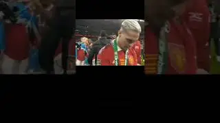 Anthony reaction  to touching  EFL cup 😂😂😂