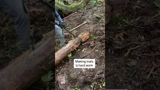 Building trails is hard work #outdoors #nature #olympicpeninsula