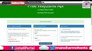 Way2sms API Code Demo For Mini Project Using PHP Project-1