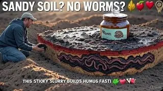 This Sticky Slurry Turns Wormless Sand into Humus Rich Soil