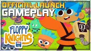 FLOPPY KNIGHTS Gameplay - Official Launch - Turn Based Strategy Deck Builder - PC/Xbox