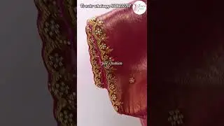 Simple aari work blousedesigns💥thread work blouse design#aariwork#shorts#shortsvideo#aari#embroidery