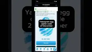 Egg cipher code today 27 December | Yatsogram cipher code #yaytsogram #yaytsogramchipper