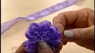 Crisântemo de renda com Zilda Mateus - Vitrine do Artesanato na TV