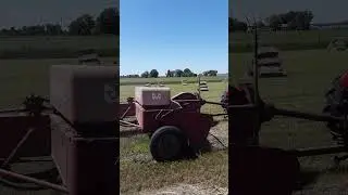 MASSEY FERGUSON 35 Diesel MULTIPOWER with #10 Baler - Hornby, ON, June 2020