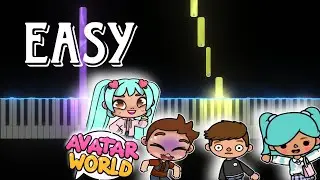 CHARACTER CREATOR THEME - AVATAR WORLD (Easy Piano Tutorial)