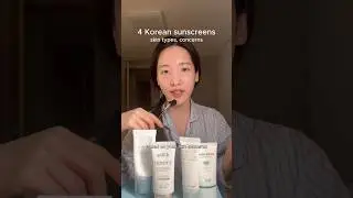 4 Korean sunscreens based on skin types #shorts