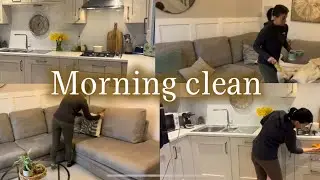 A quick Morning clean with me/ cleaning motivation for busy days 