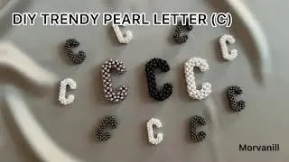 DIY Beaded Letter Keychain Tutorial | How to Make Pearl Initials | Easy DIY