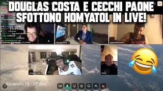 DOUGLAS COSTA E CECCHI PAONE SFOTTONO HOMYATOL IN LIVE! 😂