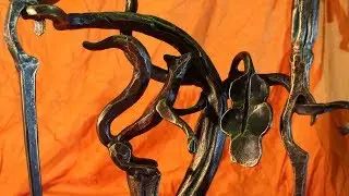 Blacksmithing. Кузнецы мастер класс Каминный набор 4ч. Shabalin Design