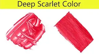 Deep Scarlet Color - How To Make Deep Scarlet Color - Color Mixing