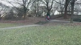 Treppen runter fahren