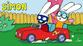Construyendo el auto m&aacute;s veloz con pap&aacute; | Sim&oacute;n | Episodios Completos Temp.3 | Dibujos animados
