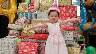 OPENING  BIRTHDAY  PRESENT SURPRISE AFTER SCHOOL .  ABI GOT FOR HER 4TH BIRTHDAY 2018