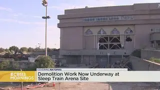 Demo work underway at Sleep Train Arena site