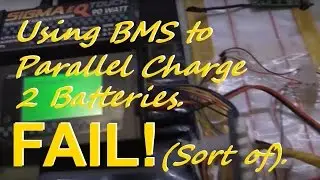 Using Electric Skateboard BMS to Parallel Charge Batteries. FAIL!