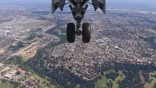 MSFS2024 Arrival into Melbourne Inibuilds A350 + taxi in to the gate