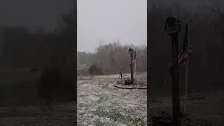 winter is back in Missouri!  snow is coming down! ❄️